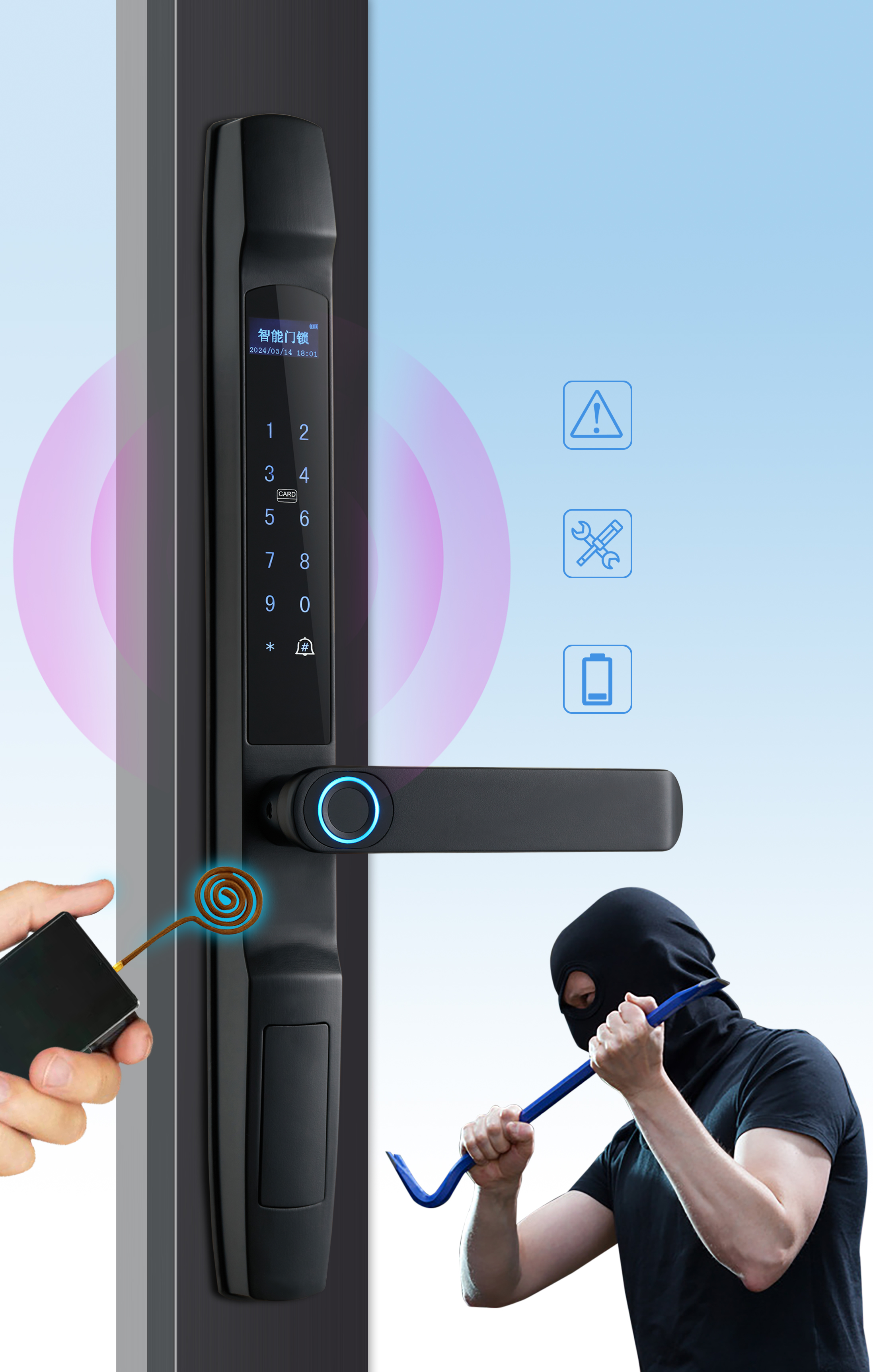 Khóa cửa thông minh, xu hướng mới của người thành thị